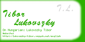 tibor lukovszky business card